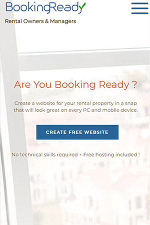 Bookikng ready website builder responsive mobile